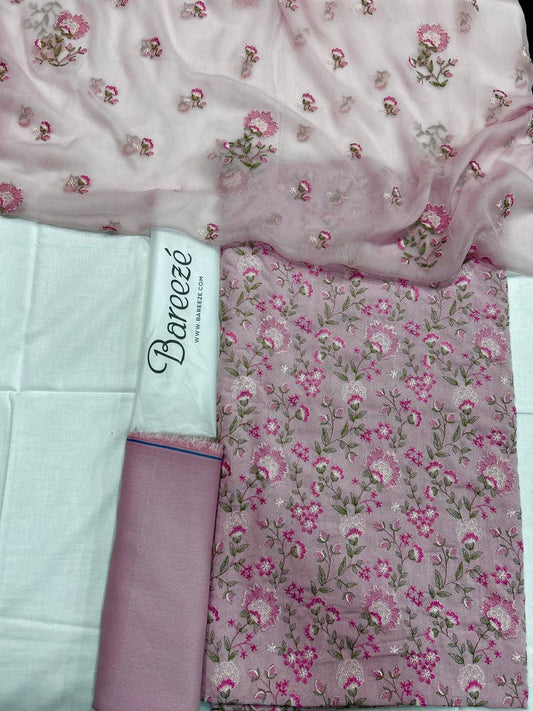 3 Piece Embroidered Karandi unstitched