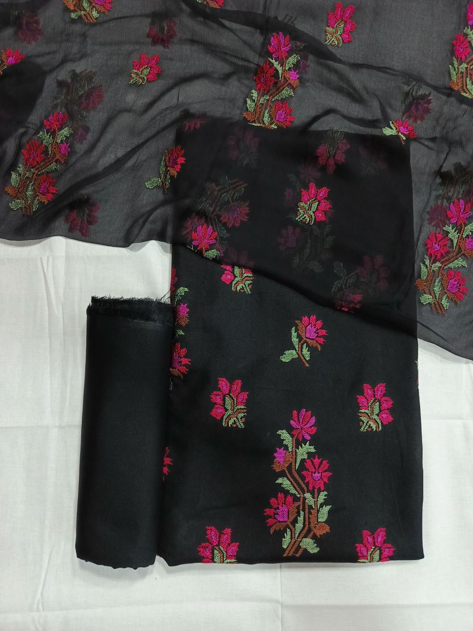 3 Piece Embroidered Karandi unstitched